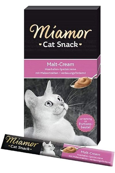 Miamor Cream Malt Yeast Supplementary Nutrient and Cat Treat 6X15 g