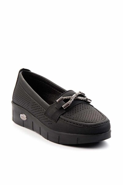 Bambi Siyah   Kadın Loafer Ayakkabı K01621050409