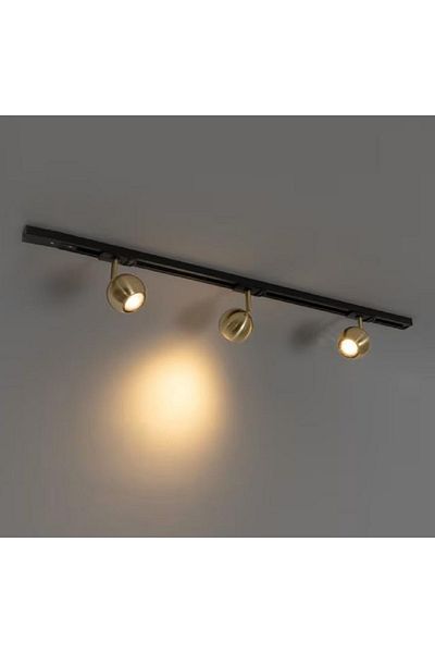 demet habek mylights Mylights 1Mt Rail Aluminum Body Triple Triple Matte Gold Antique Finish Saving Led Bulb Rail Spot