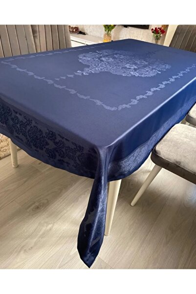 ZeynoÇeyiz Zeynoceyiz Față de masă Jumbo Jacquard rezistentă la pete 160x260 cm