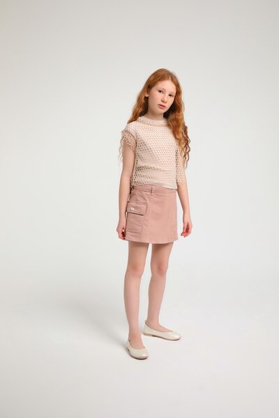 Zekids Διχτυωτή μπλούζα για κορίτσια (Εξαιρείται η εσωτερική μπλούζα)