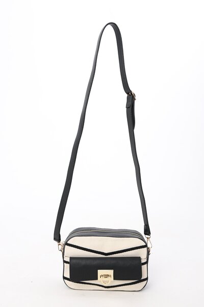 OLLBAG Klomos Çanta Kanvas Kumaş Siyah