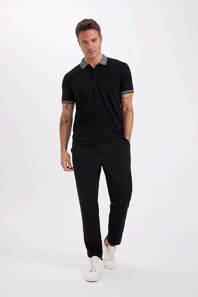 DeFacto Νέα σεζόν Slim Fit κοντομάνικο βαμβακερό μπλουζάκι πόλο