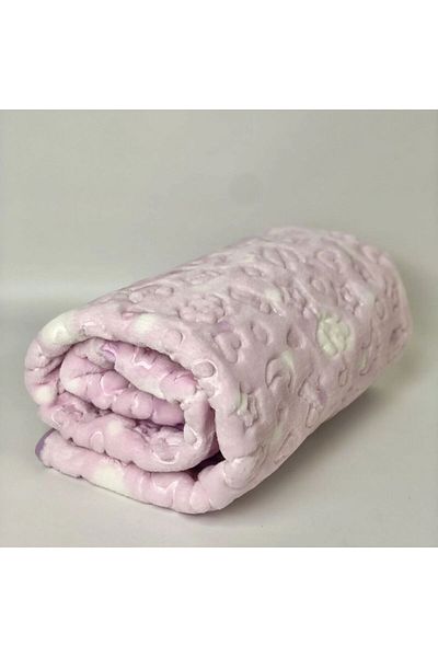 Dinarsu Embos Soft 100x120 cm Baby Blanket Without Box - Shipped by Sutra Ev Tekstil