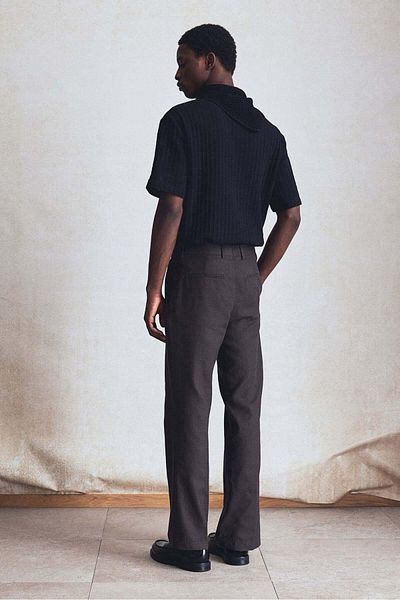 H&M Regular Fit Crochet-look T-shirt