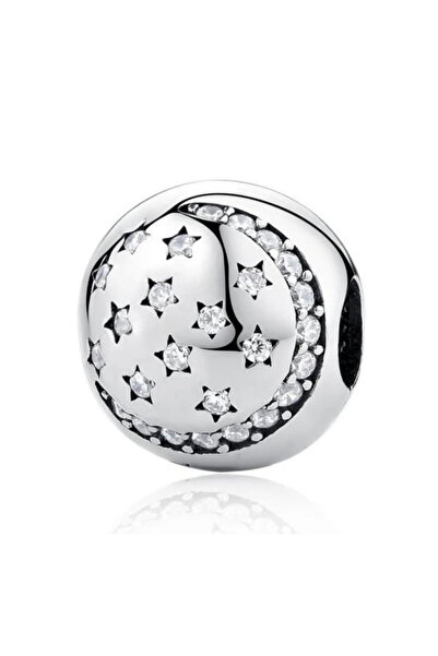 BerCio Silver 925 AYAR İTHAL SİLVER  CHARM YILDIZLI GECE STOPER