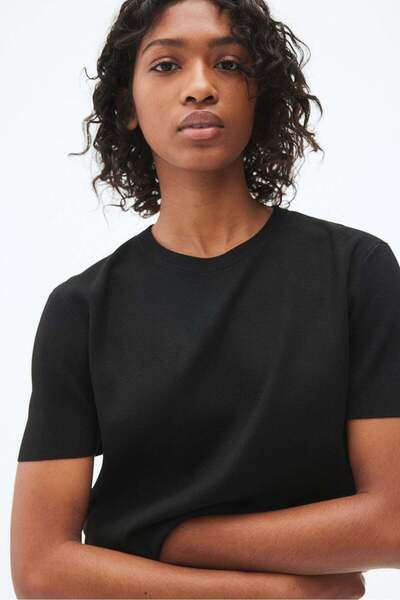H&M Fine-knit T-shirt