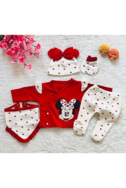 minicayzen 5-Piece Red Mini Mouse Baby Set - Hospital Exit