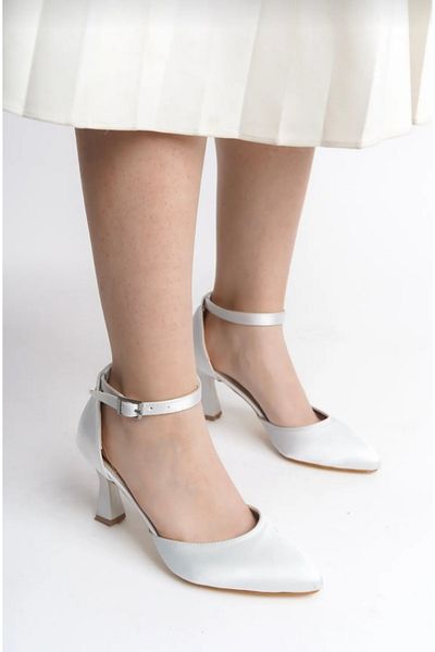 LARİNA SHOES Satin Material Stylish Women's Evening Dress Shoes
