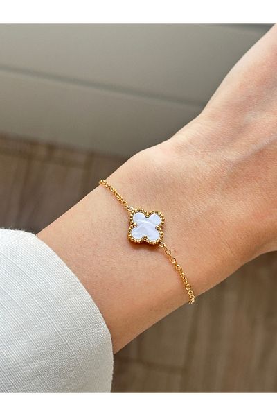 YOUES JEWELRY 316l الصلب البرسيم سوار المرأة سوار واحد البرسيم سوار مزدوج الجوانب