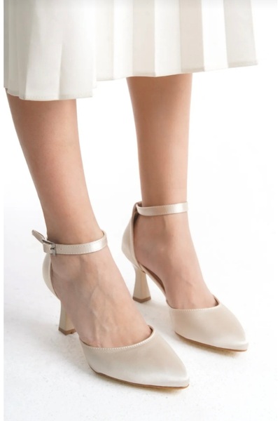 LARİNA SHOES SATEN MALZEME ŞIK KADIN ABİYE AYAKKABI