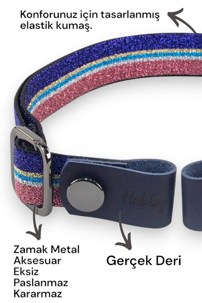 CARAMELOS Adjustable Elastic Buckle-Free Belt - Invisible Belt-Hidden Buckle Belt