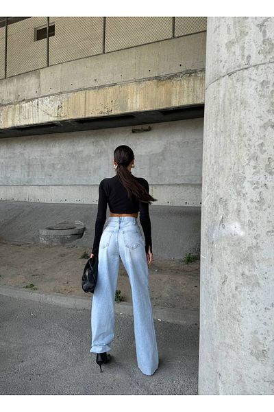 DENİKK ΤΡΕΝΔΙΑ ΕΙΚΟΝΙΚΟ ΣΧΕΔΙΟ BAGGY JEAN ΤΖΙΝ ΠΑΝΤΕΛΟΝΙ