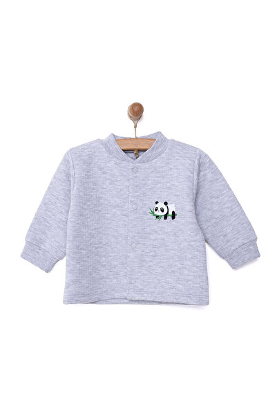 ebebek Hello Baby HelloBaby Unisex Kapitone Hırka Kapitone Örme Kumaş Çıtçıtl...