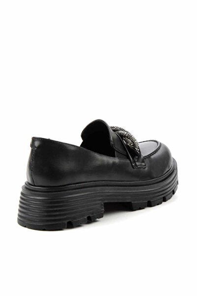 Bambi Siyah Kadın Loafer Ayakkabı K01534265409