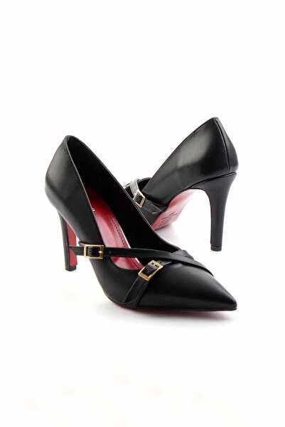 Bambi Siyah  Kadın Klasik Topuklu Ayakkabı K01231407709