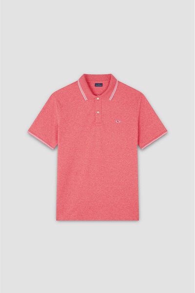 PAUL&SHARK Men's Polo Neck Regular Fit Cotton Short Sleeve Coral Polo Neck T-Shirt 25411205 -575