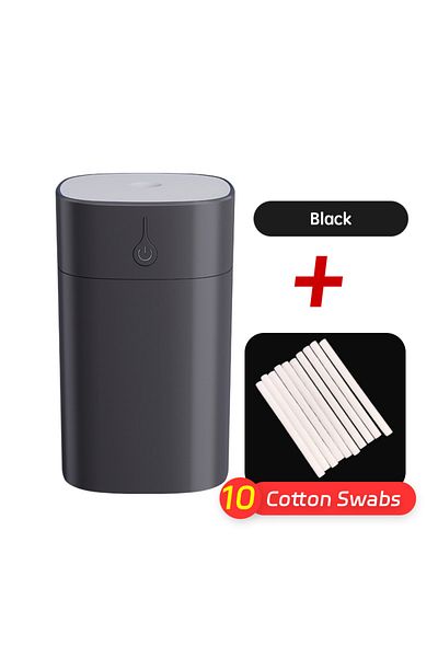 Choice Dark GrayB USB Mini Air Humidifier 400ml  Aroma Essential Oil Diffuser For Home Car Ultrasonic Mute