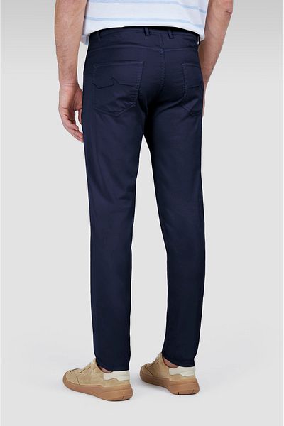 PAUL&SHARK Men's Cotton Regular Fit Normal Waist Shrinkable Leg Navy Blue Trousers 25414044 -013