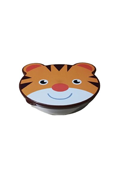 HOBBY LİFE Zoo Set of 4 Tiger Pattern Storage Containers - Bpa Free