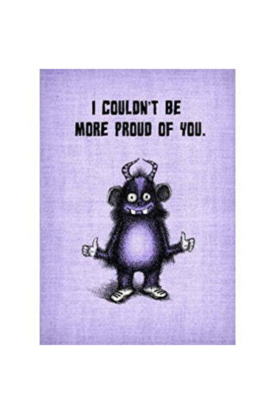 Bald Guy بطاقة تهنئة "لا يمكنني أن أكون أكثر فخرًا بك" [165]