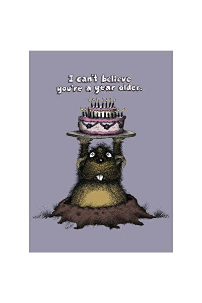 Bald Guy بطاقة تهنئة بعيد الميلاد - لا أصدق أنك كبرت عامًا [080]