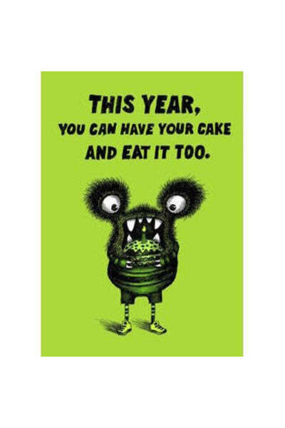 Bald Guy هذا العام، يمكنك الحصول على كعكتك وأكلها أيضًا بطاقة تهنئة [218]