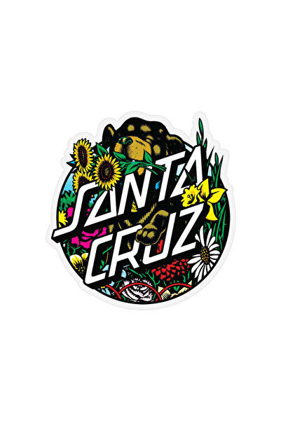 Santa Cruz Dressen Pup Clear Sticker 4x4.25"