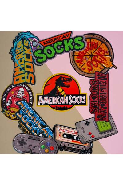 American Socks مجموعة ملصقات AS 90