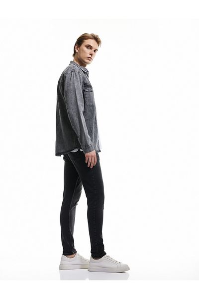 Koton Βαμβακερό τζιν παντελόνι με κανονική μέση Skinny Fit - Michael Jean