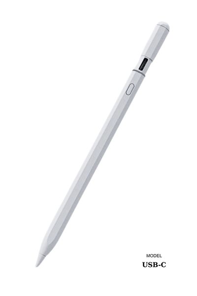 Fuchsia قلم iPad Pencil الجيل 11 مقاس 11 بوصة 2025 A16 M3 متوافق مع قلم اللمس باللون الأحمر مع ميزة الميل مع بلوتوث