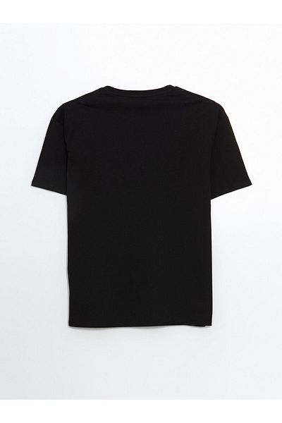 LC Waikiki Ανδρικό μπλουζάκι LCW Crew Neck με εμπριμέ χτενισμένο βαμβάκι