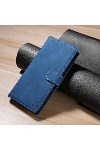 Choice جراب وحزام لهاتف Poco X3 Pro أزرق، محفظة وحامل بطاقات، جراب جلدي قلاب ...