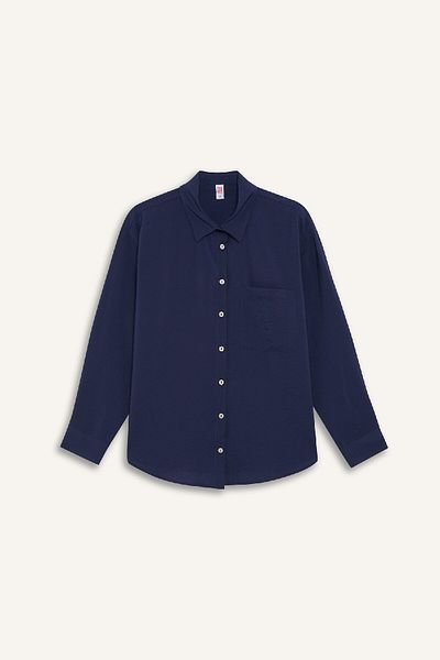 DeFacto Regular Fit Beach Shirt-Fall in Love E1167Ax25Sm