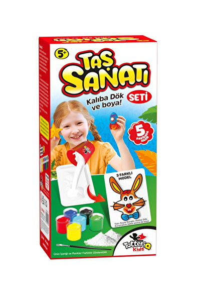 TOTTERİQ TAŞ SANATI Seti (Kalıba Dök ve boya!)