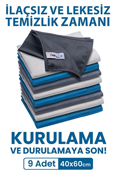 Shoppypella.com 9 bucăți cârpă de curățare din microfibră, sticlă, cârpă pent...