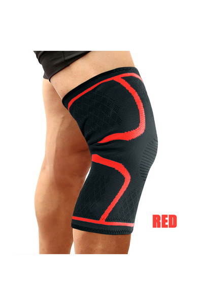 Choice دعامات الركبة الحمراء S لآلام الركبة، دعامة الركبة، كم ضاغط لآلام الرك...
