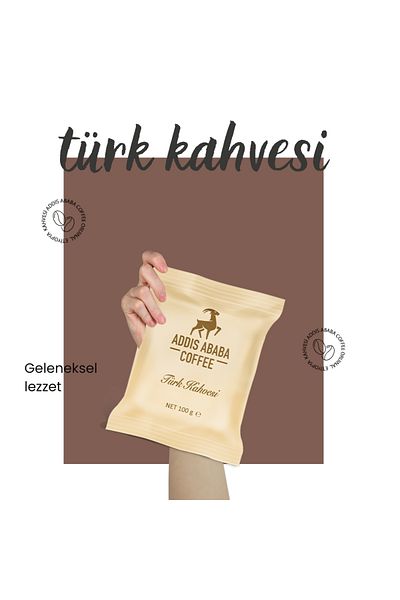 Addis Ababa Coffee 100 gr.Medium Roasted Turkish Coffee