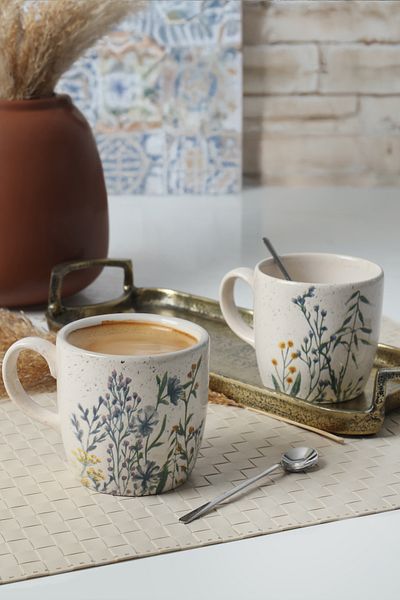 Keramika مج ديب بلوم كلاود 8 سم 2 قطعة 22942-43