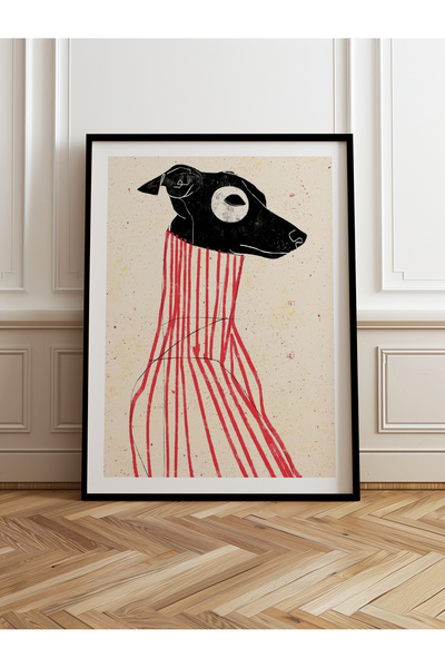 HOMEPACK Tekli Ahşap Çerçeveli Tablo Tek Parça Poster Tablo TK/1040