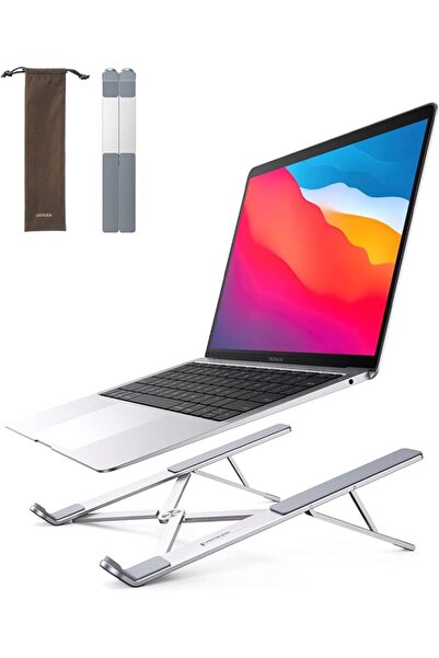 Ugreen يوجرين | حامل قابل للطي لأجهزة الكمبيوتر المحمول (تعديل الارتفاع) سعة 5 كجم | فضي