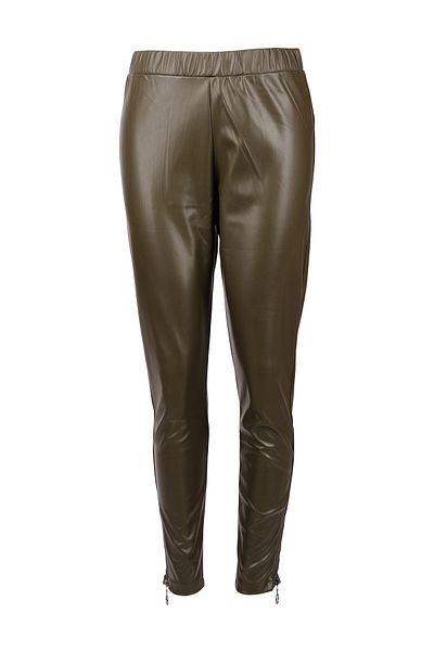 Vedi -bb Minimalist Leather Look Γυναικείο κολάν με φερμουάρ - Καθημερινή χρήση