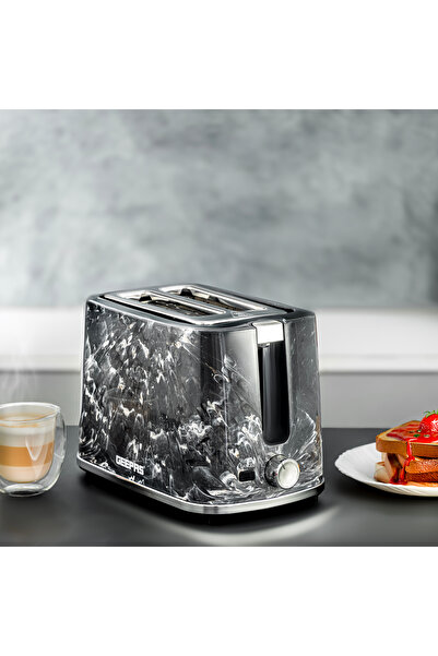 Geepas محمصة خبز بفتحتين لشريحتين | 7 أدوات تحكم قابلة للتعديل في درجة التحمي...