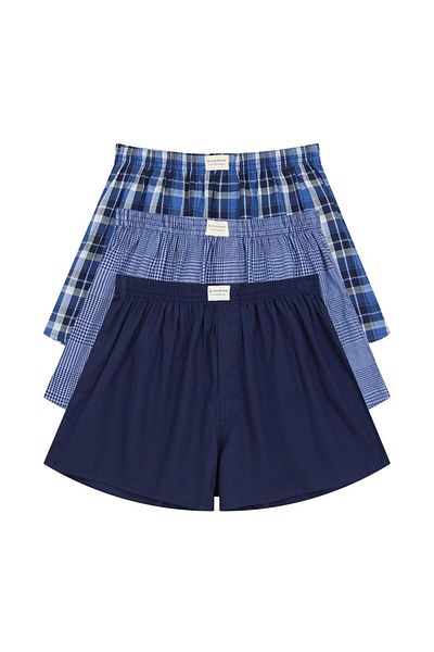 Giordano Men's Cotton Contrast Color Boxers (3pcs/pack)