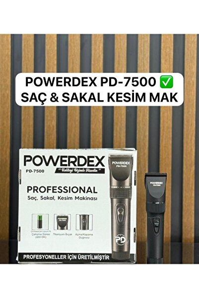 powerdex Pd-7500 Profesyonel Saç Sakal Kesme Traş Makinesi