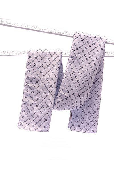 Kayra Monogram Patterned Shawl Gray