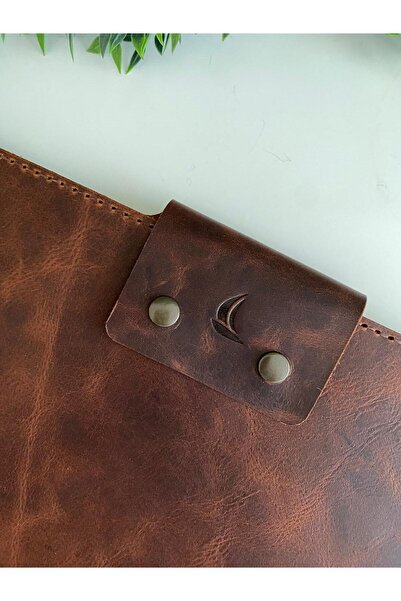 ALESTA LEATHER حقيبة كمبيوتر محمول/Macbook مصنوعة يدويًا من الجلد الطبيعي - حافظة ومنظم