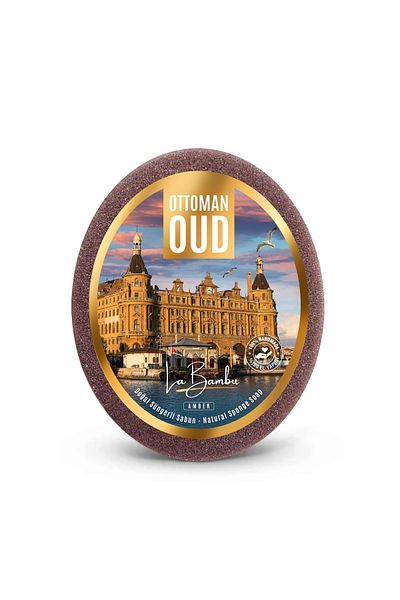 LABAMBU Ottoman Oud Amber Scented Natural Sponge Soap 135 Gr