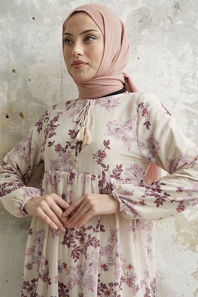 InStyle Φόρεμα σιφόν Lavi Tassel Detail - Λιλά