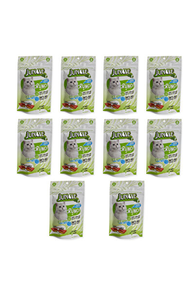 Jungle Crunch Kedi Ödül Maması Deri Ve Tüy Bakımı & Yaşlanma Karşıtı 10 Adet ...